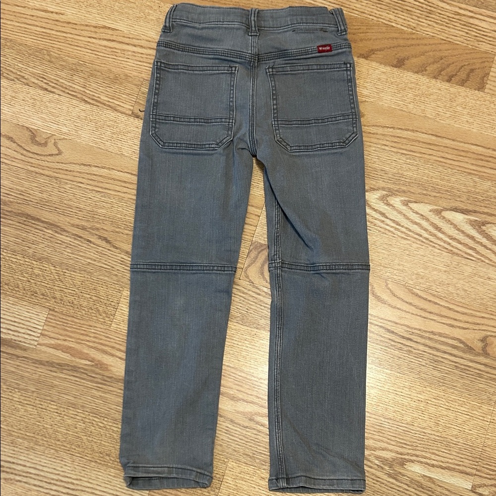 Wrangler Kids Gray Straight-Leg Jeans slim 8 has stretch! - Picture 4 of 4